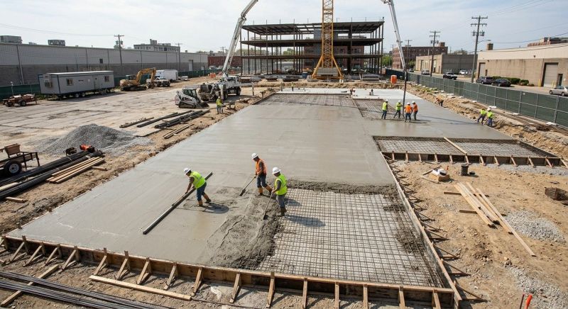 Commercial Slab Installation in Davis County, UT