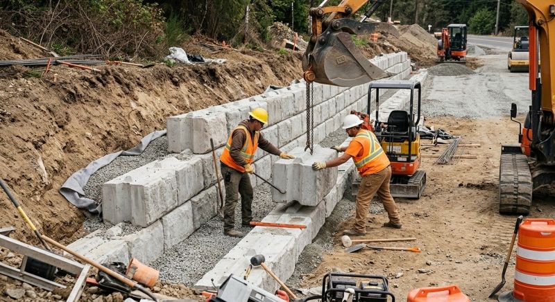 Concrete Blocks Installation in Fairfield County, CT